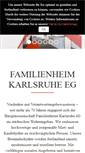 Mobile Screenshot of familienheim-karlsruhe.de